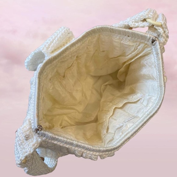 Vintage Crochet Macramé Knit 60s 70s Purse - Picture 4 of 4